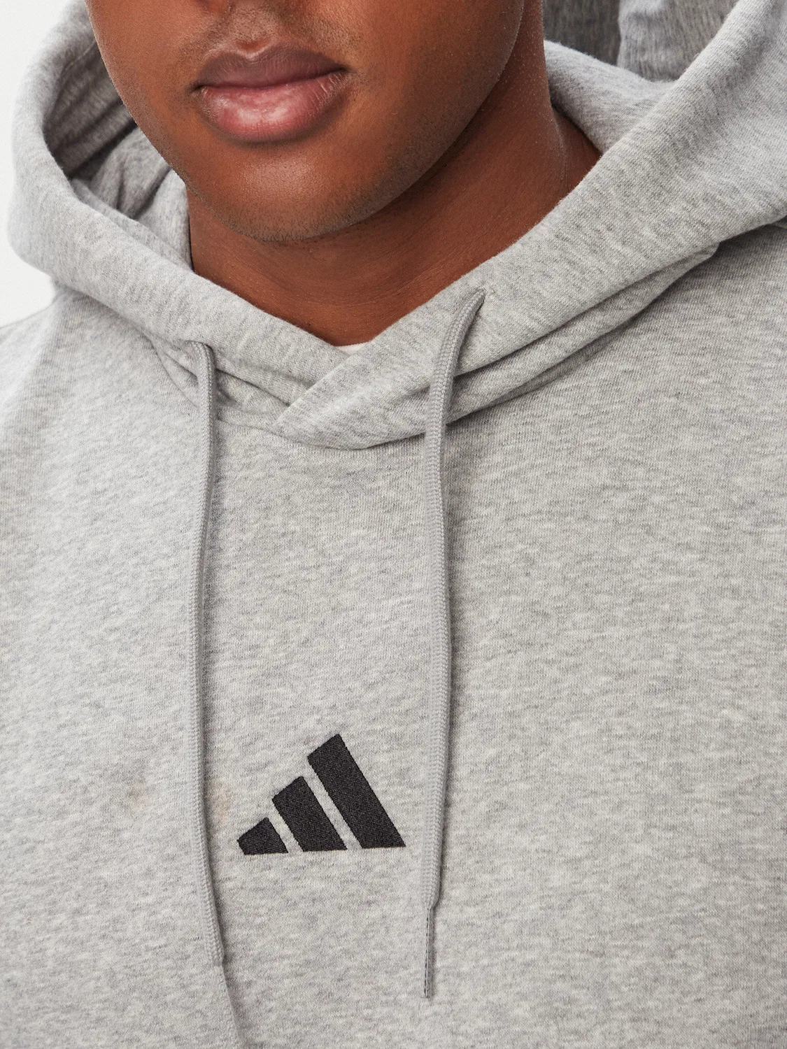 Мужская толстовка стандартного кроя Essentials Feelcozy Adidas, светло-серый — фото 4