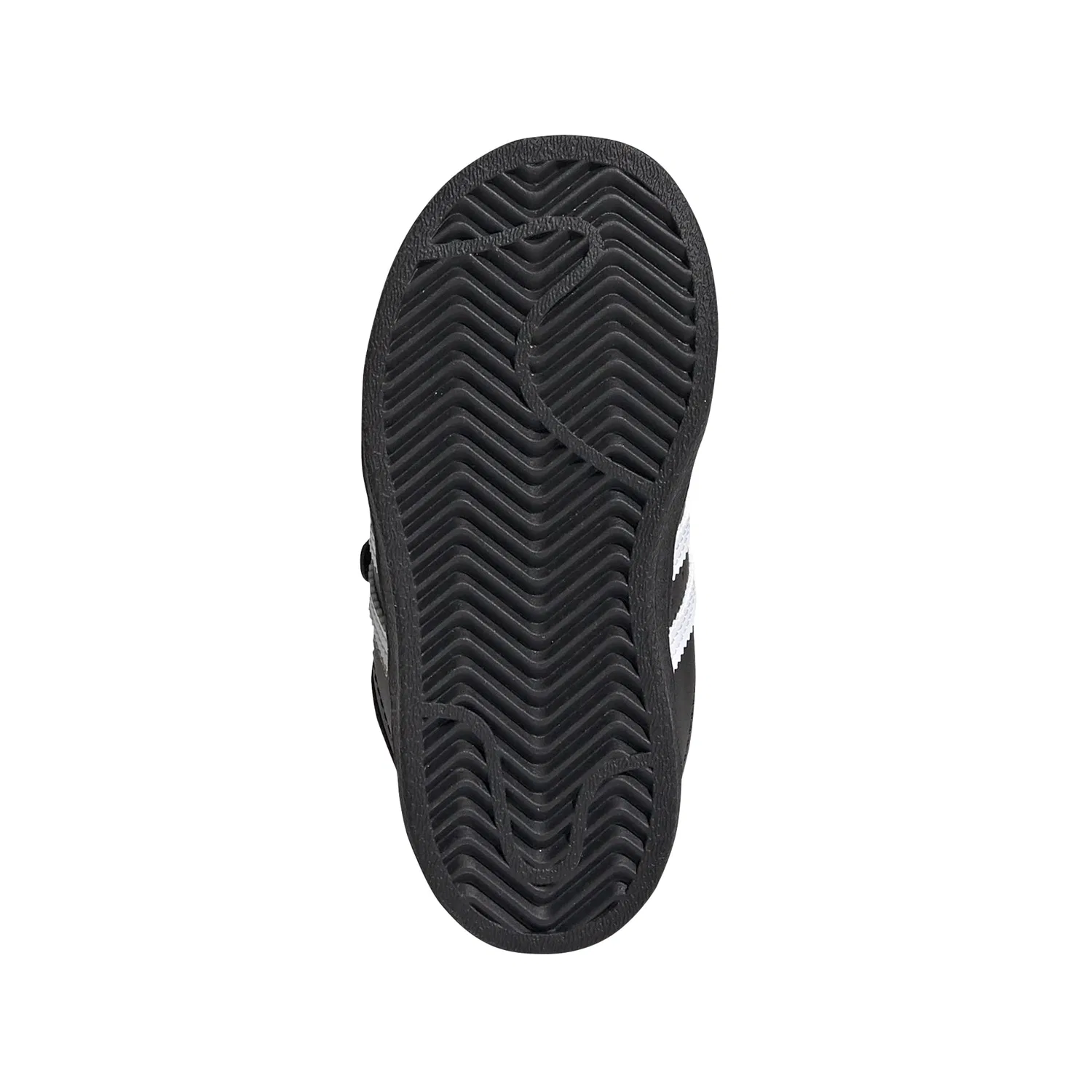 Детские кроссовки для мальчиков с липучками Superstar Cloudfoam Adidas Originals, Black White Black — фото 4