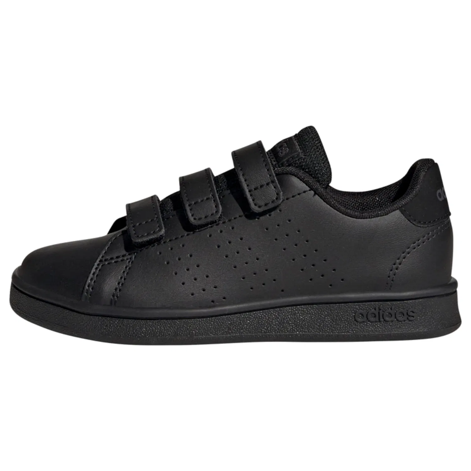 Детские кроссовки с липучкой Advantage Court Lifestyle Hook-and-Loop Adidas, Schwarz Grau — фото 3
