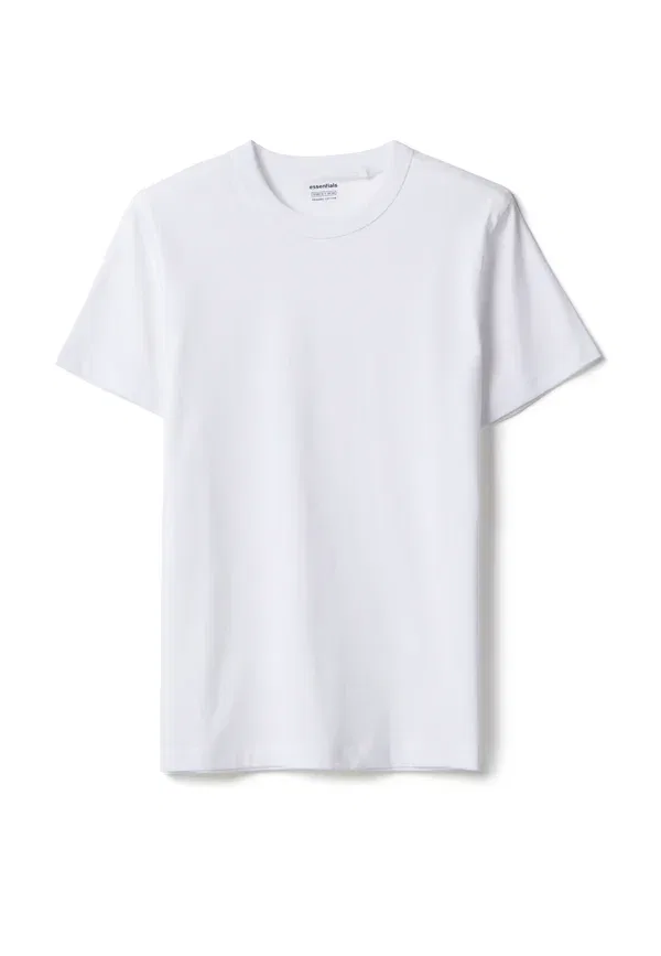 Футболка хлопковая basic t-shirt Ovs, White, Green, белый/черный/зеленый — фото 3