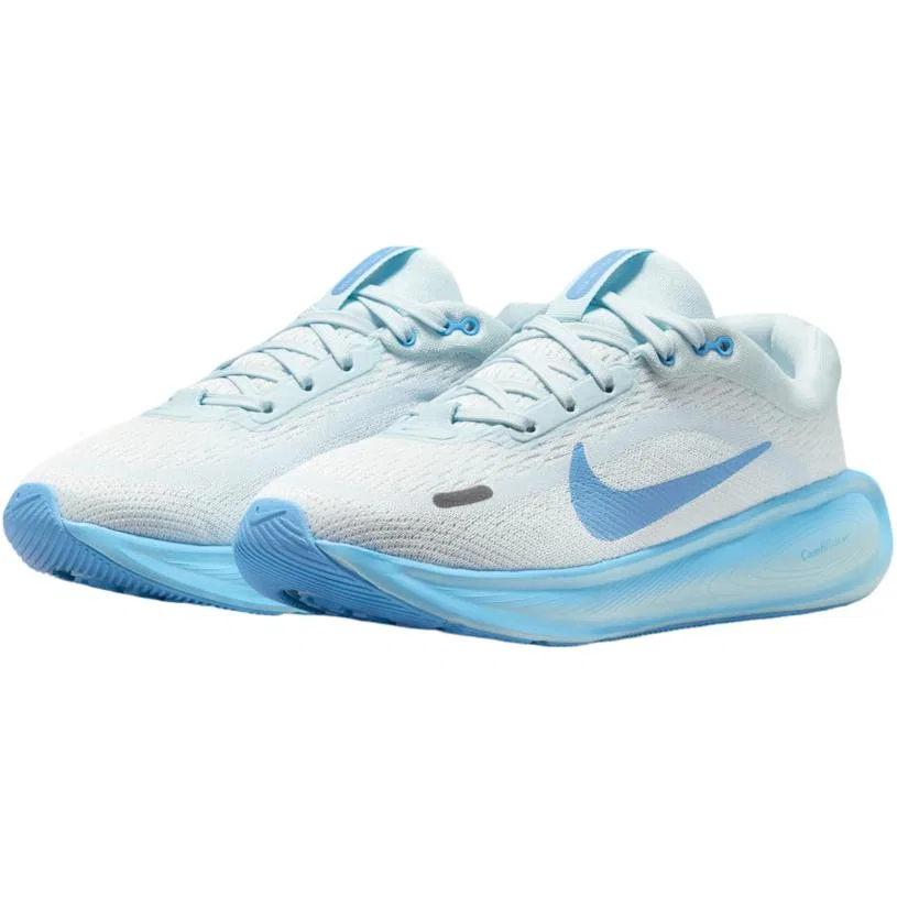 Детские кроссовки для мальчиков с сетчатым верхом Stellar Ride Nike, Peak White/Glacier Blue/Soccer Ball Blue — фото 4