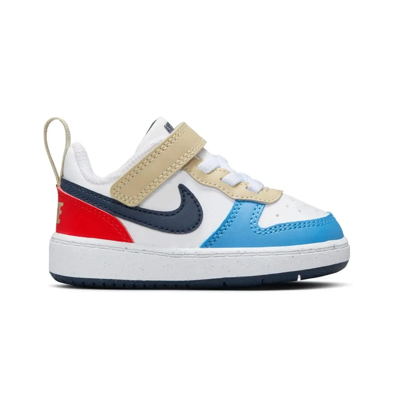 Детские кроссовки с кожаным верхом Nike Court Borough Low Recraft, Bunt Jeansblau Rot