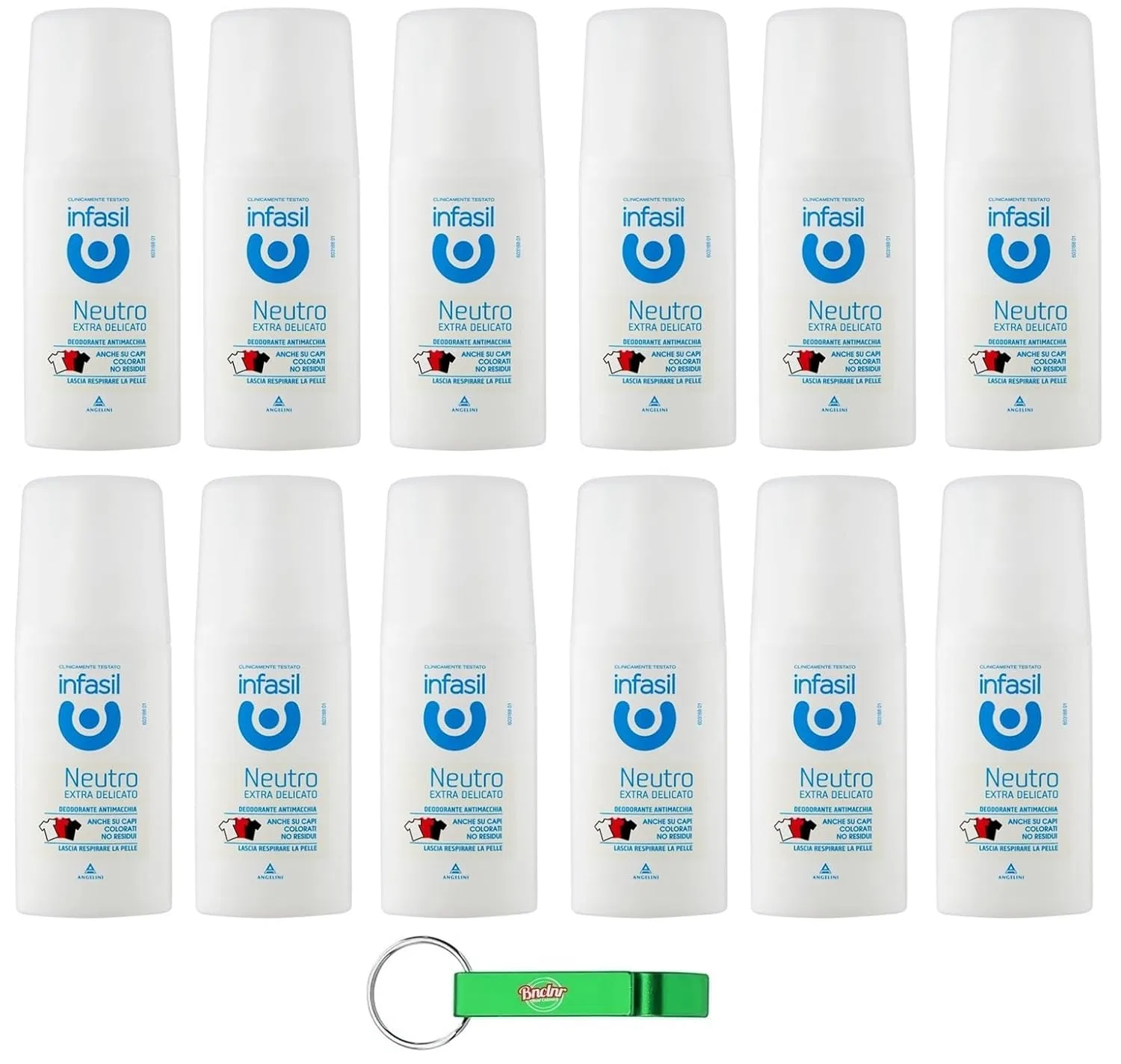 Дезодорант аэрозольный Infasil Neutral Extra Gentle, 70 мл, 12 шт, Без запаха, Beni Culinari