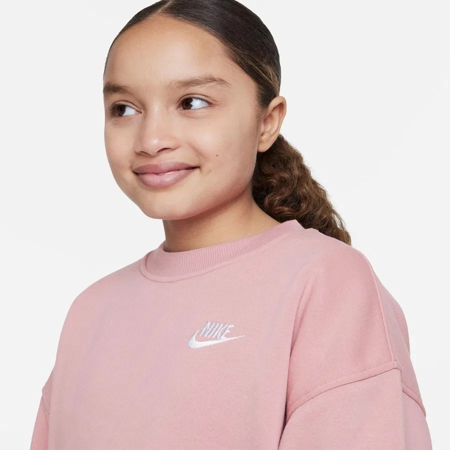 Детский свитшот Sportswear Club Fleece Nike, Розовый — фото 3