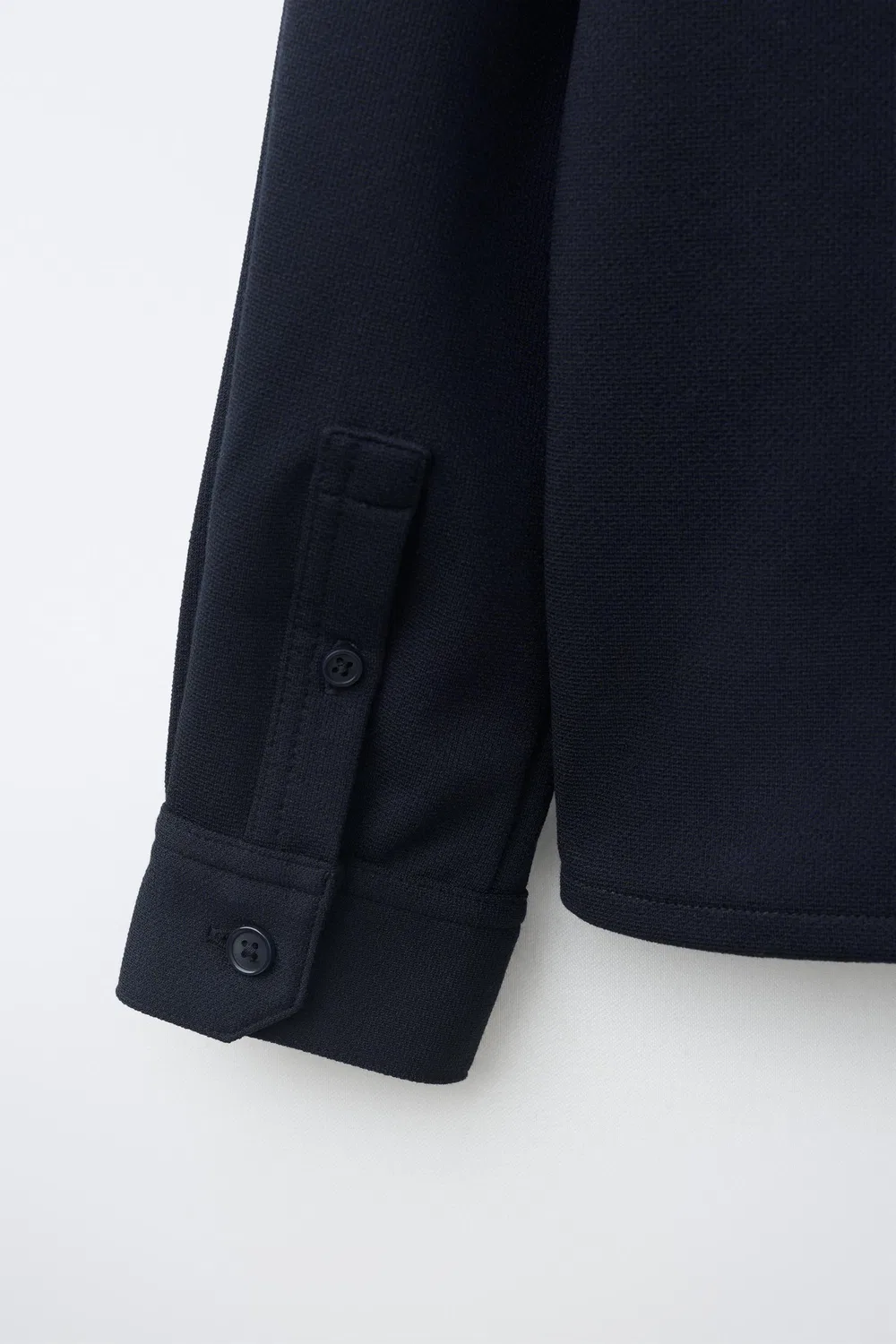 Удобная рубашка с карманами ZARA, Navy blue — фото 4