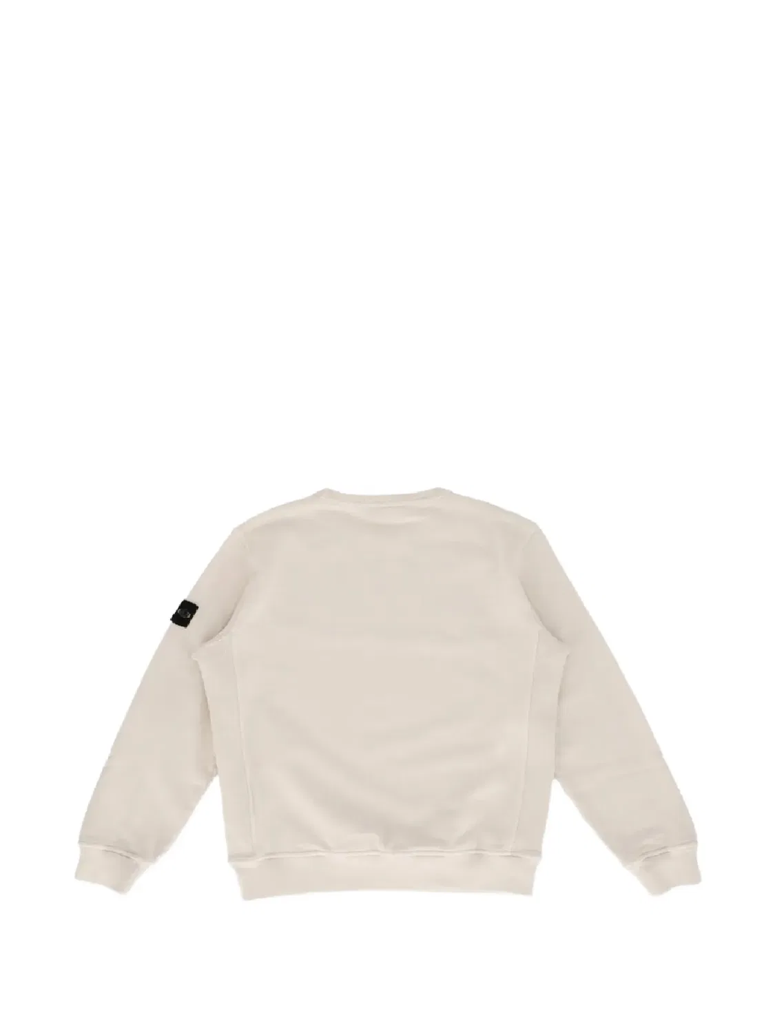 Толстовка с нашивкой логотипа Stone Island Junior, нейтральные цвета — фото 2
