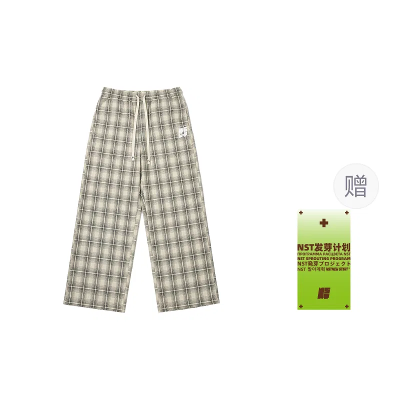 Детские повседневные брюки в клетку NSTNEW START, Black White Plaid — фото 3