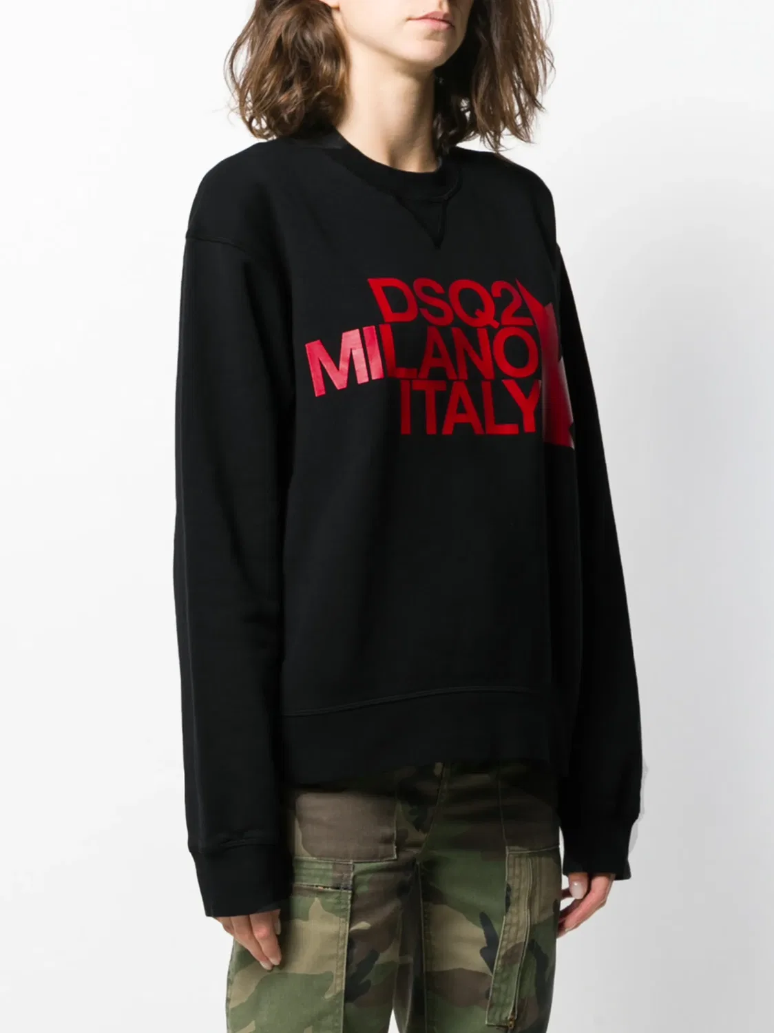 Топ с круглым вырезом Dsquared2, черный — фото 3