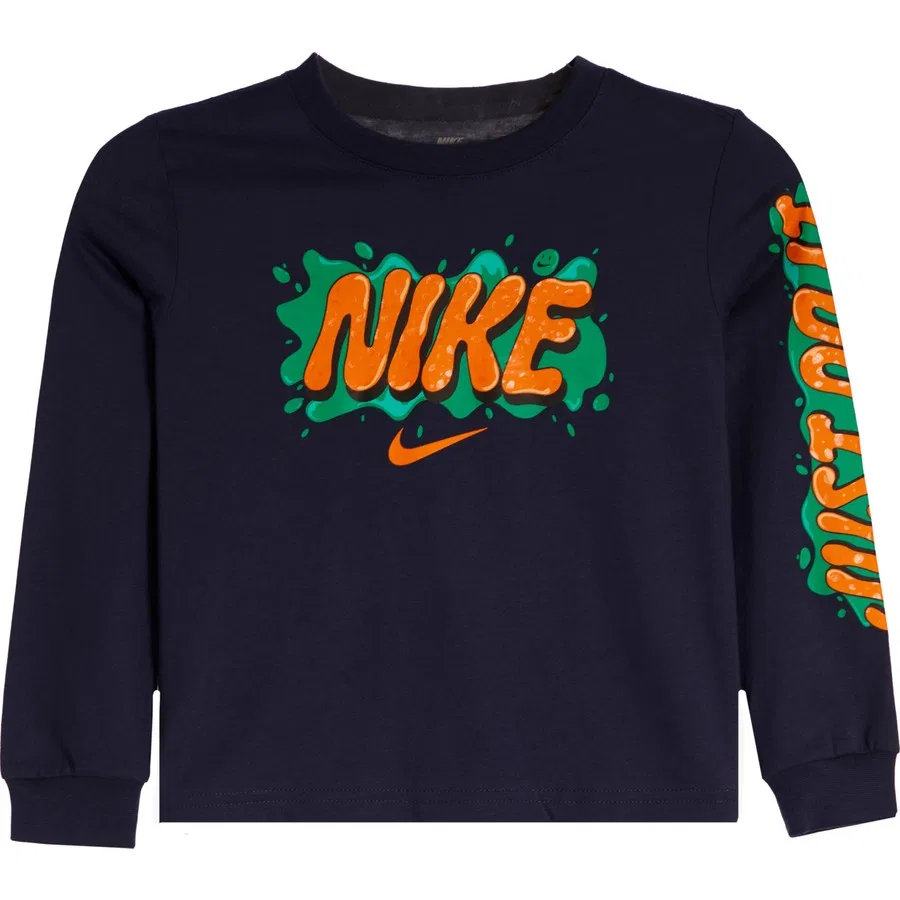 Детский свитшот с длинным рукавом Slime LS Tee Nike, Темно-синий