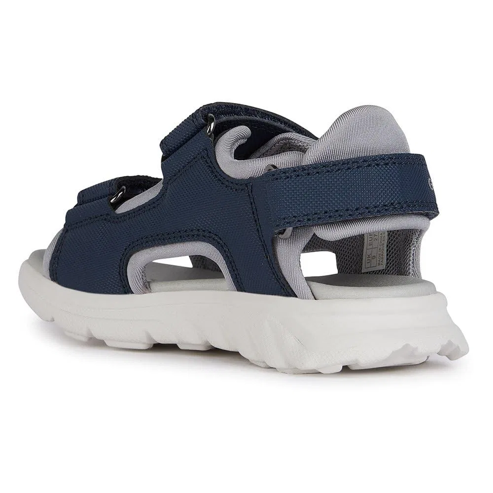 Детские сандалии для мальчиков дышащие J Sandal Airadyum Bo Geox, Navy Grey — фото 2