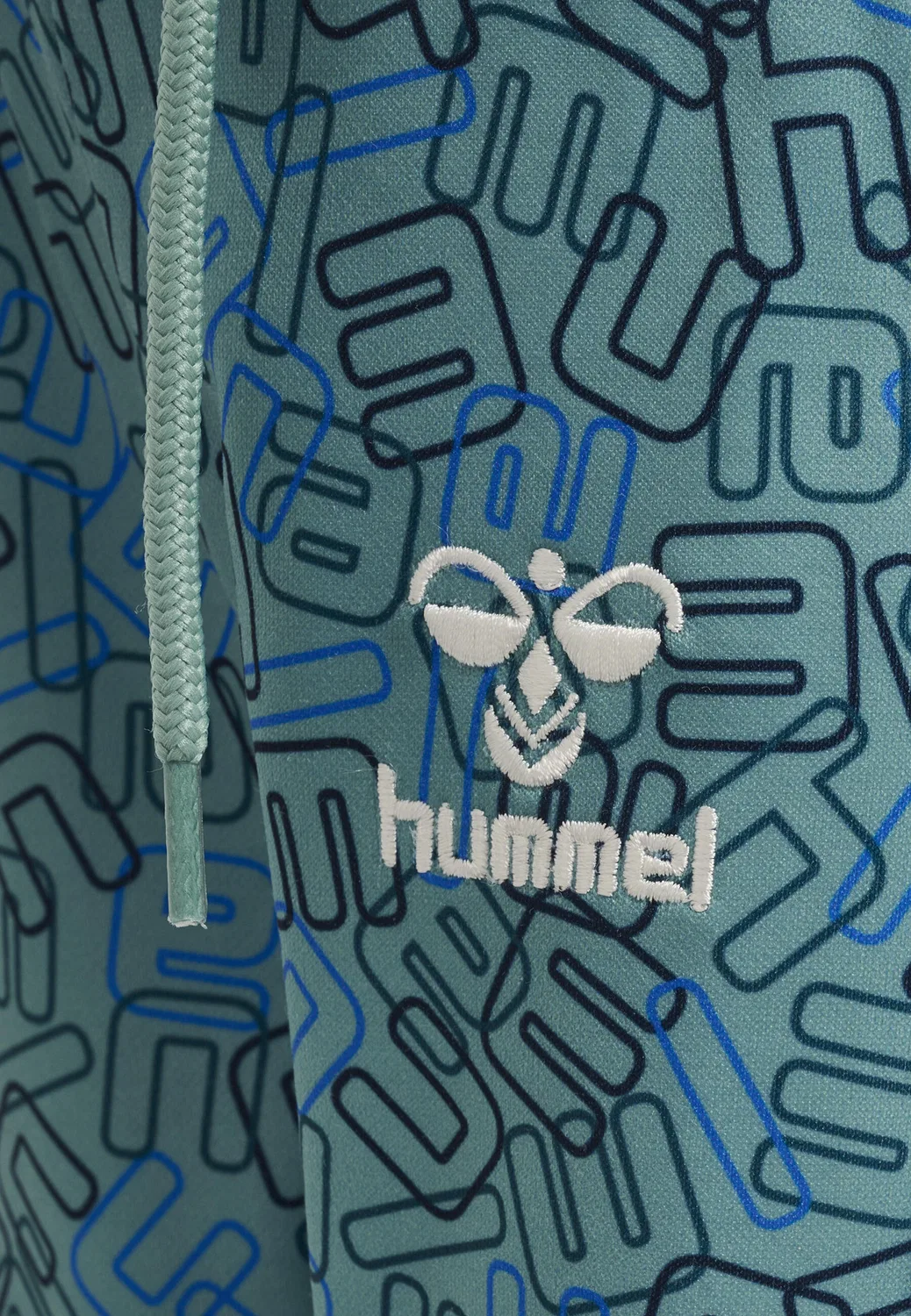 Детские штаны с регулируемой талией Hmlolympus Hummel, Blau Tiefseeblau Mediterranes Blau — фото 3