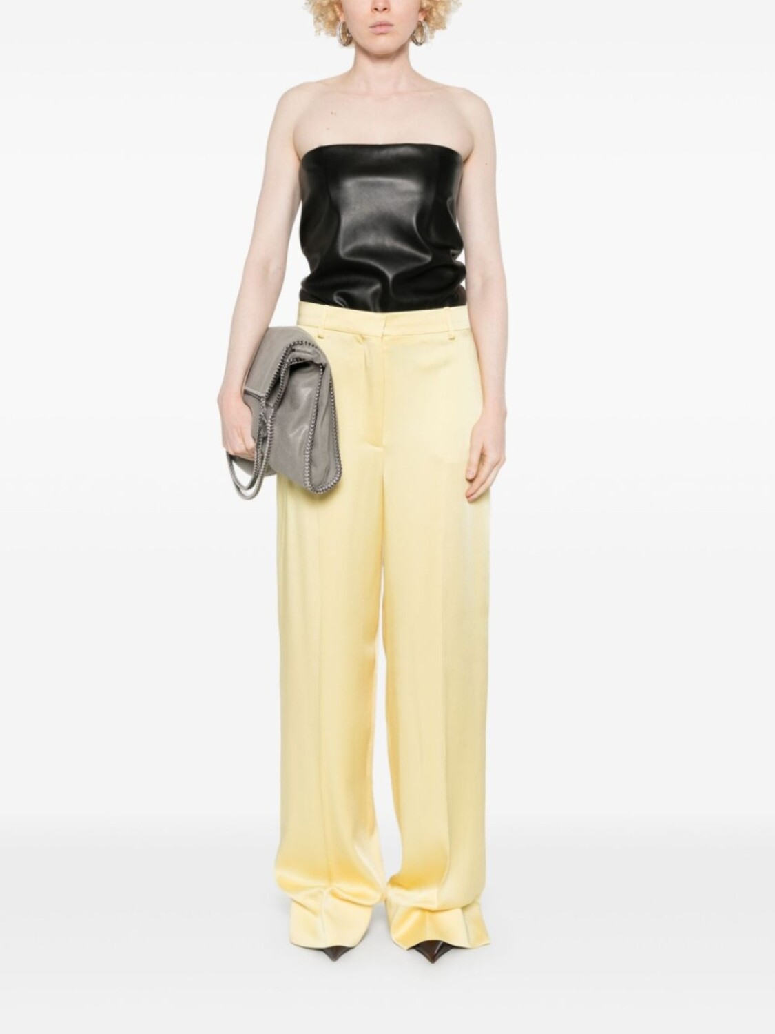 Прямые брюки с заниженной талией Stella McCartney, желтый — фото 2
