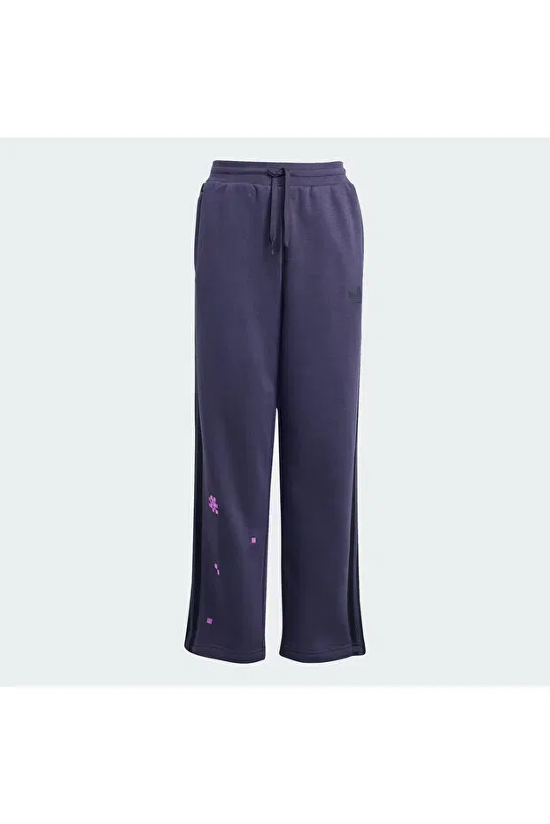 Детские спортивные штаны для девочек с принтом Adidas, Purple — фото 4