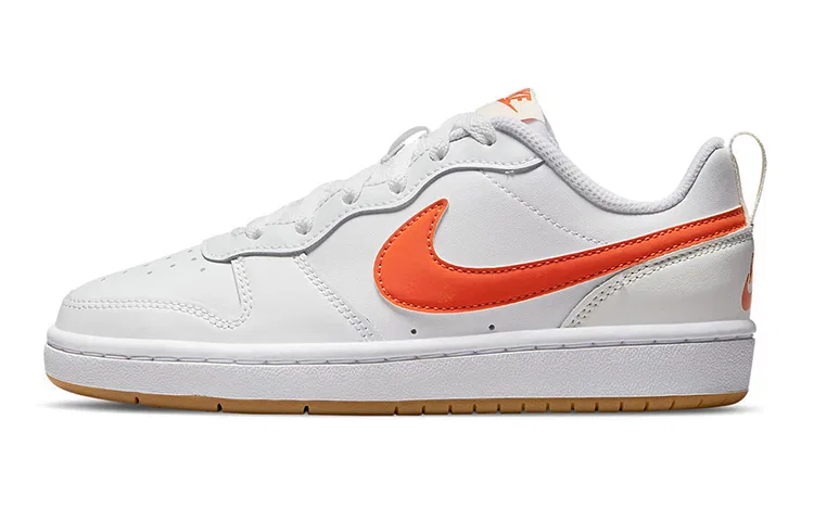 Детские кроссовки для скейтбординга с низким верхом Court Borough 2 Low Nike, White Orange