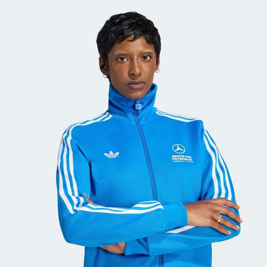 Куртка для тренировок ADIDAS PERFORMANCE 'Mercedes-Amg Petronas Formula 1 Team' в лазурном цвете — фото 4