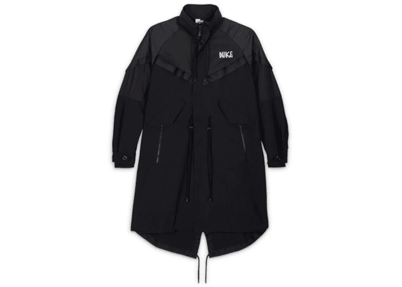 Мужская куртка-тренч Nike x Sacai, Black