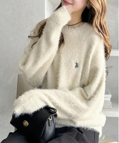 Мужской свитер с длинным рукавомU.S. POLO ASSN., Light Beige