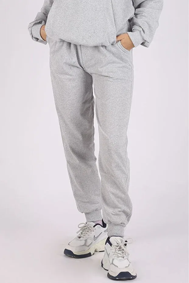Детские спортивные штаны для девочек с двумя карманами Buseyiz, Gray Navy Blue — фото 3