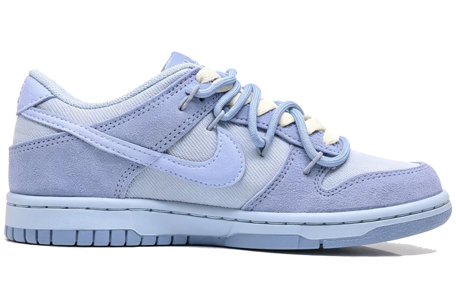 Детские кроссовки для скейтбординга с принтом собаки Nike Dunk Low SE, Blue — фото 3