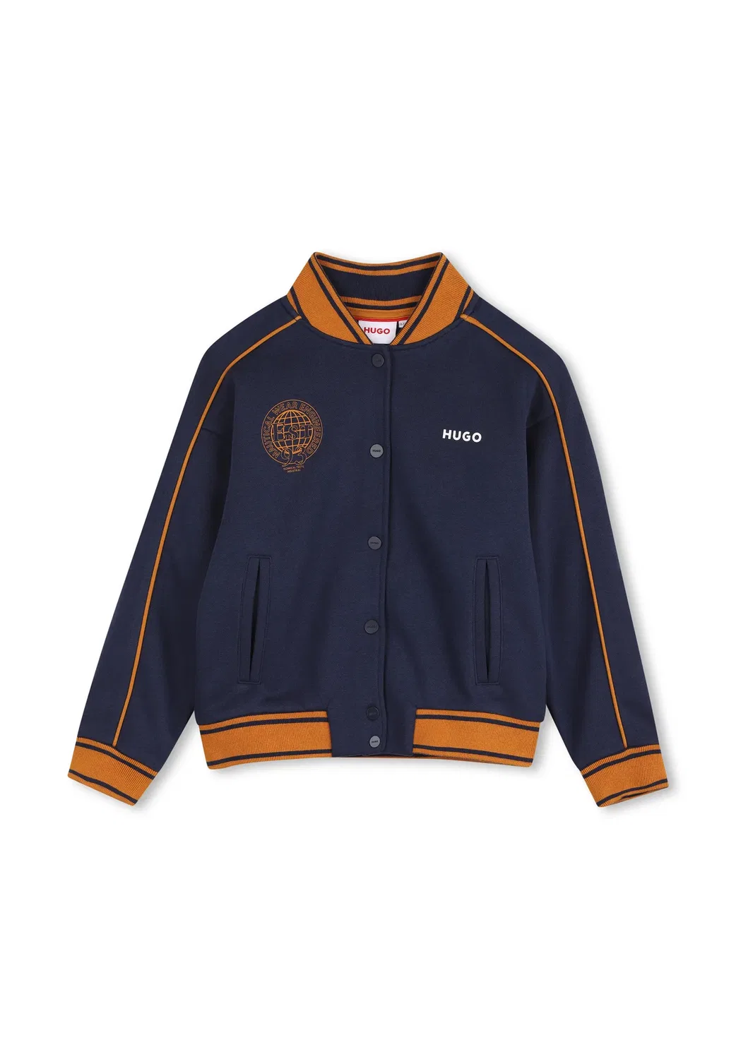 Кардиган для детей и подростков - толстовка на молнии Hugo Kids, Navy