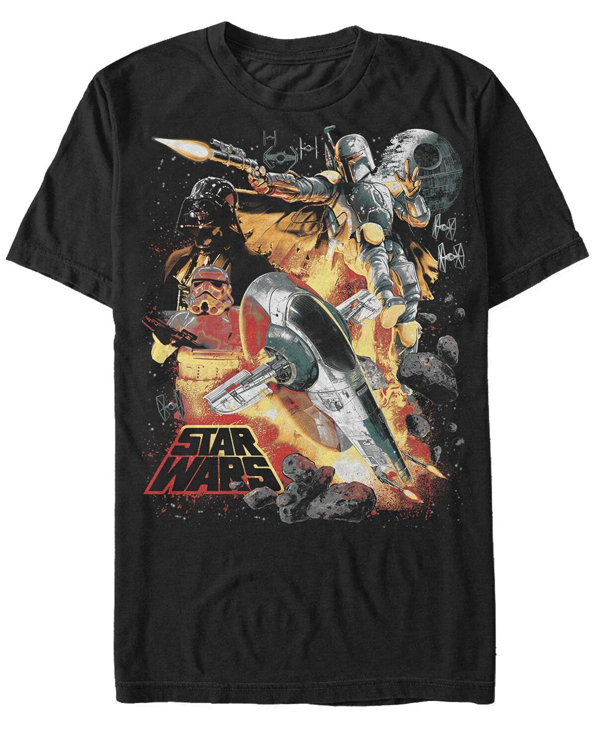 

Мужская футболка с коротким рукавом star wars force hunter Fifth Sun, черный