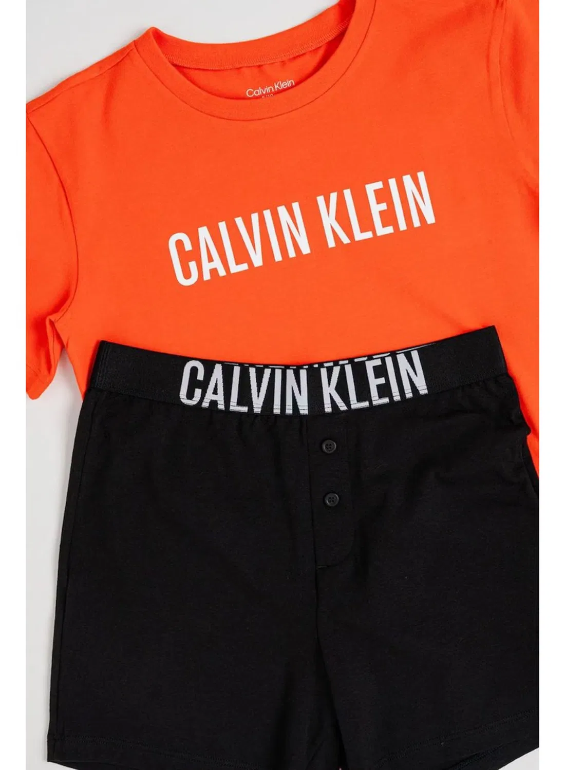 Комплект пижам с принтом Intense Power Calvin Klein Jeans, оранжевый — фото 4