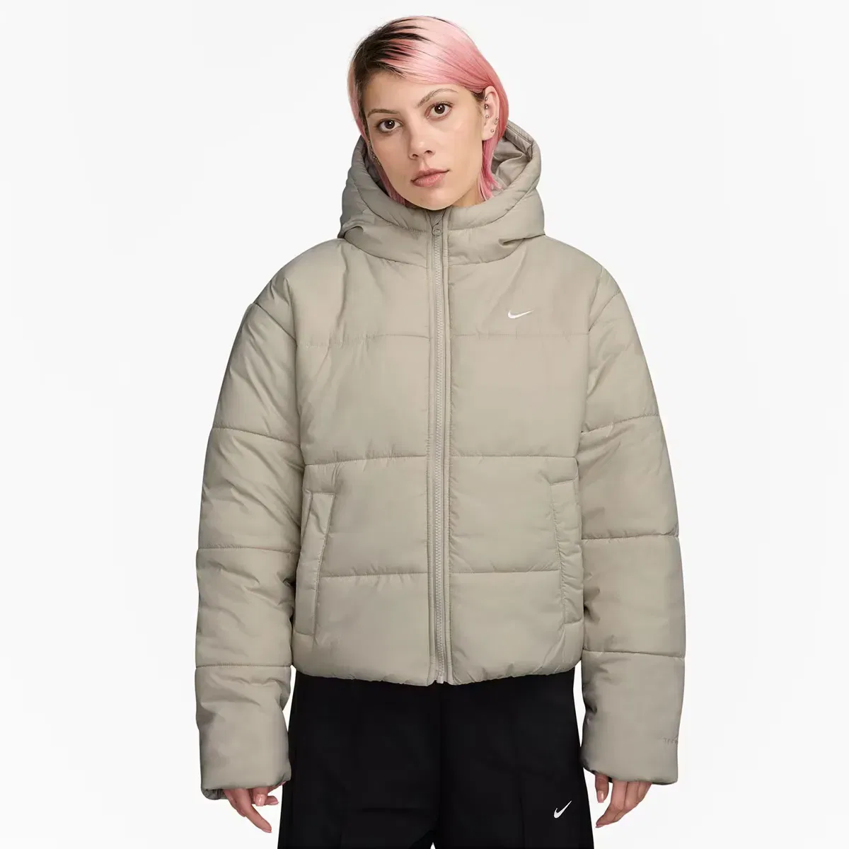 Женская куртка-пуховик с синтетическим наполнителем Sportswear Classic Puffer Nike, Gris