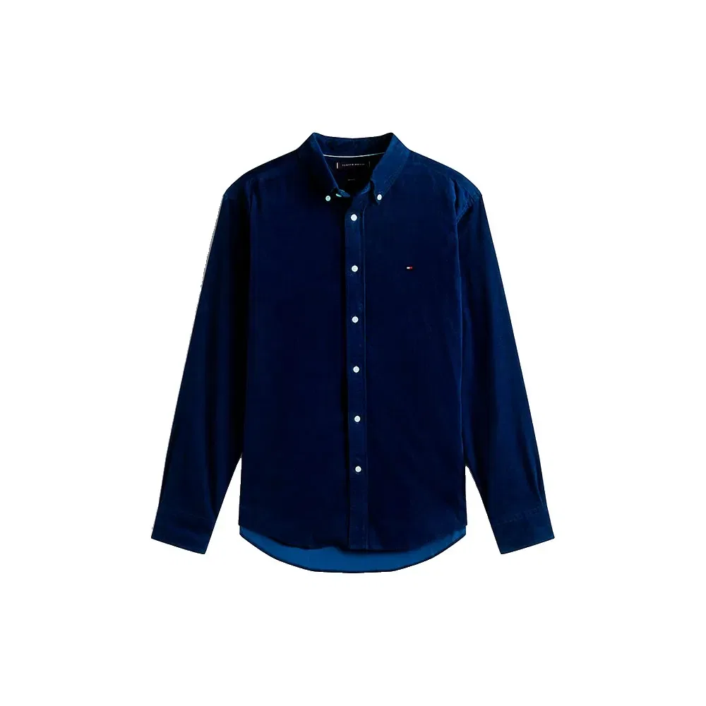 Мужская рубашка из хлопкового вельвета Tommy hilfiger, Blue — фото 3