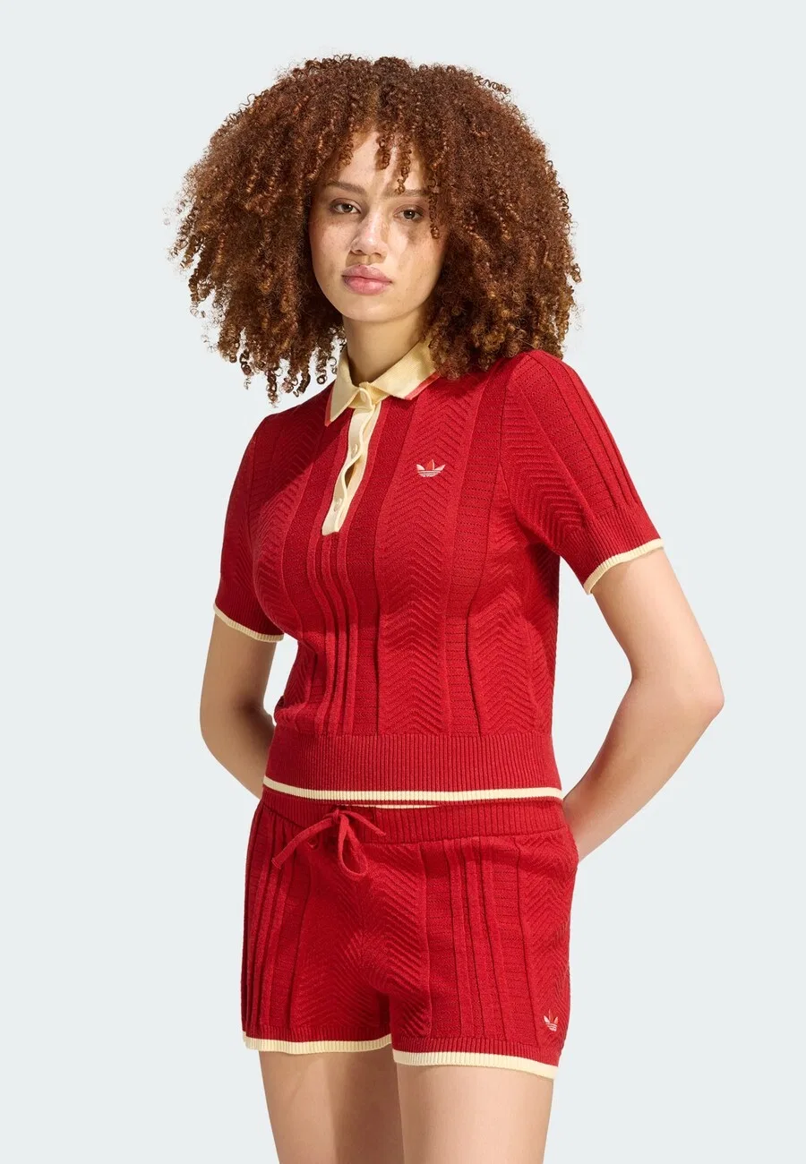 Свитер ADIDAS ORIGINALS 'Cali' ярко-красного цвета — фото 2
