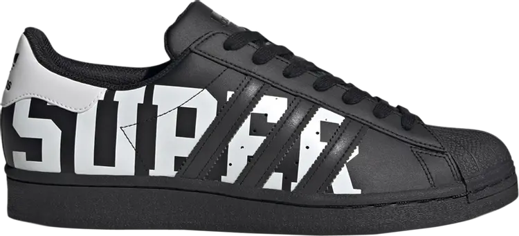 

Кроссовки Adidas Superstar 'XXL Print - Core Black', черный