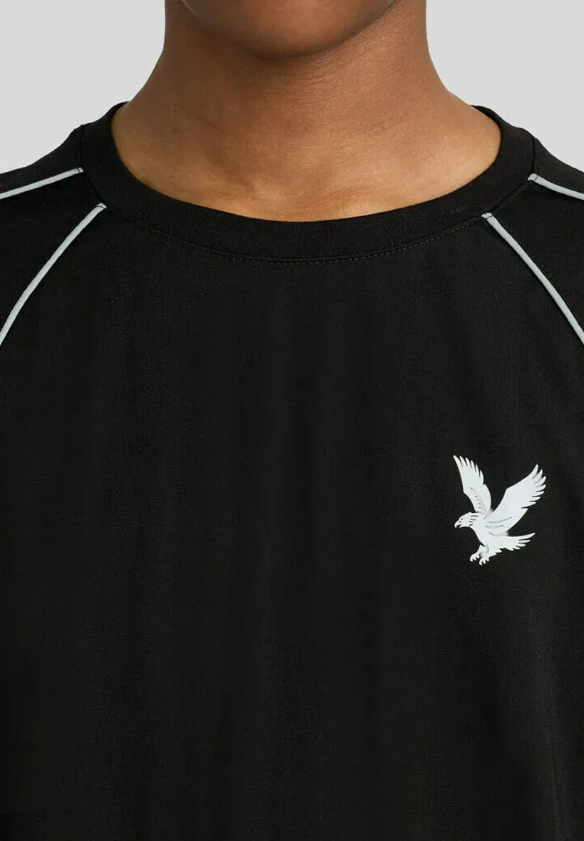 Футболки Ss со светоотражающей окантовкой - футболка с принтом Lyle & Scott, Z Jet Black — фото 4