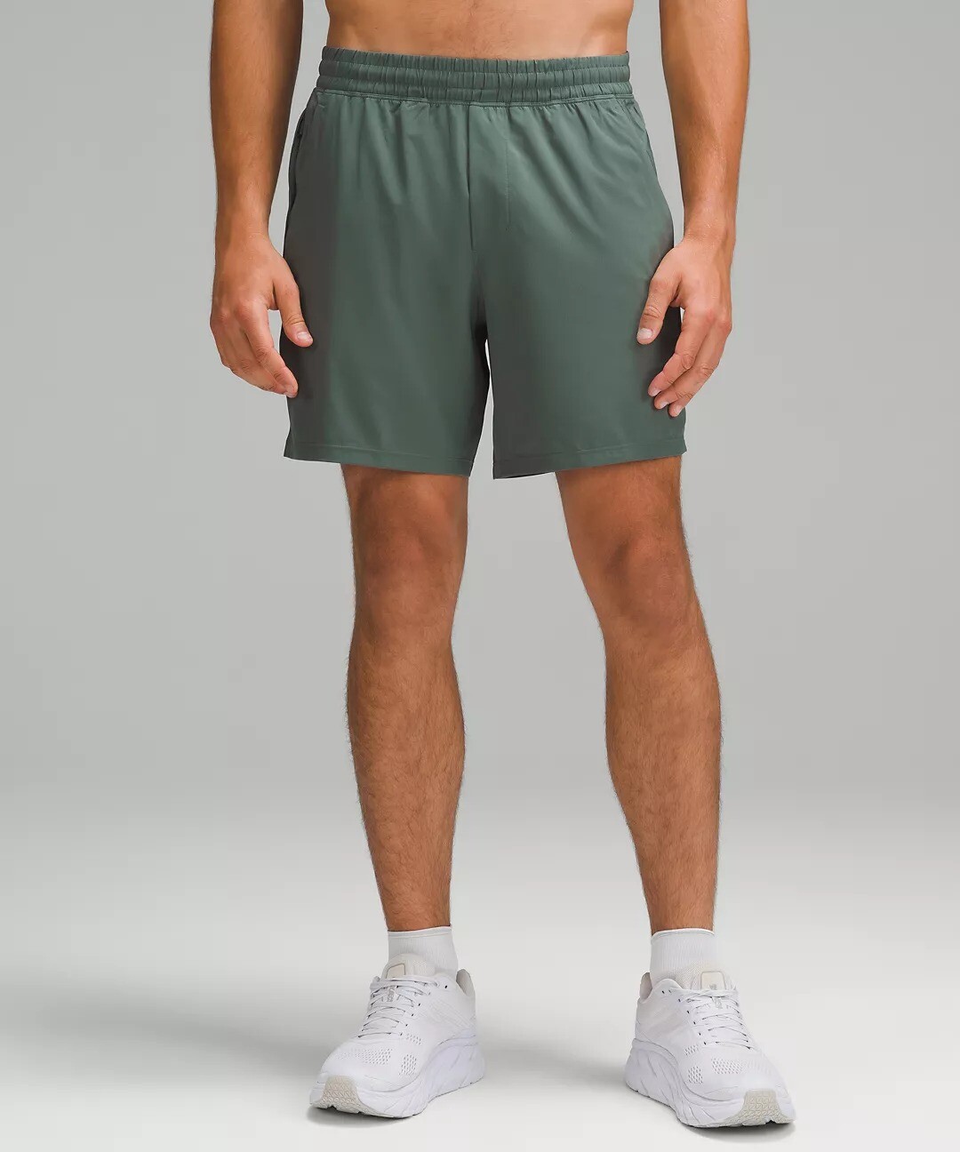 

Шорты Lululemon Pace Breaker Linerless, темно-зеленый
