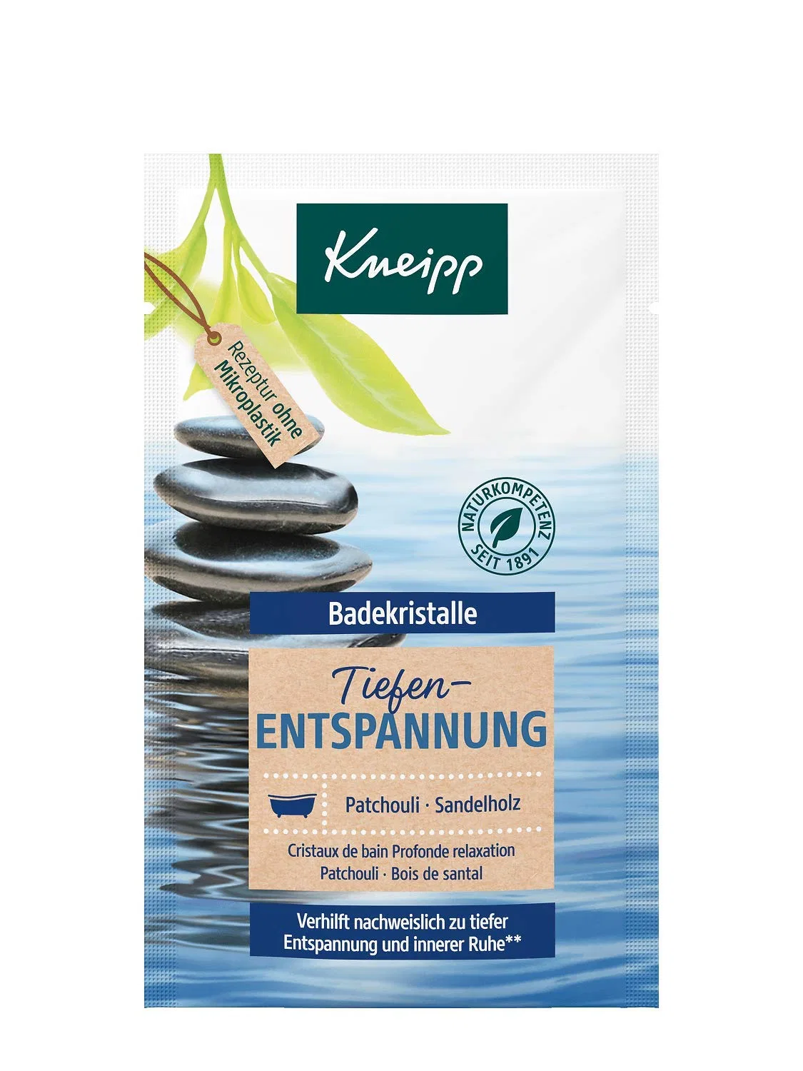 Соль для ванны Deep Relaxation, Kneipp, 60 г, Deep Blue
