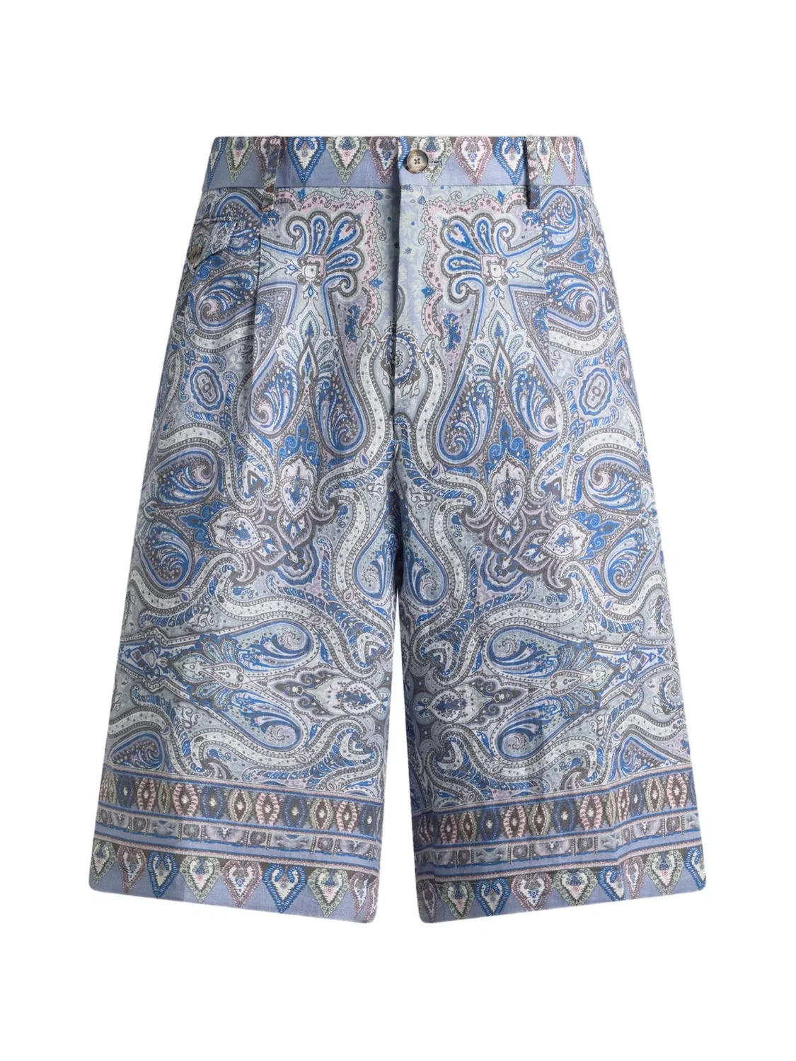 Шорты в узор пейсли ETRO, синий