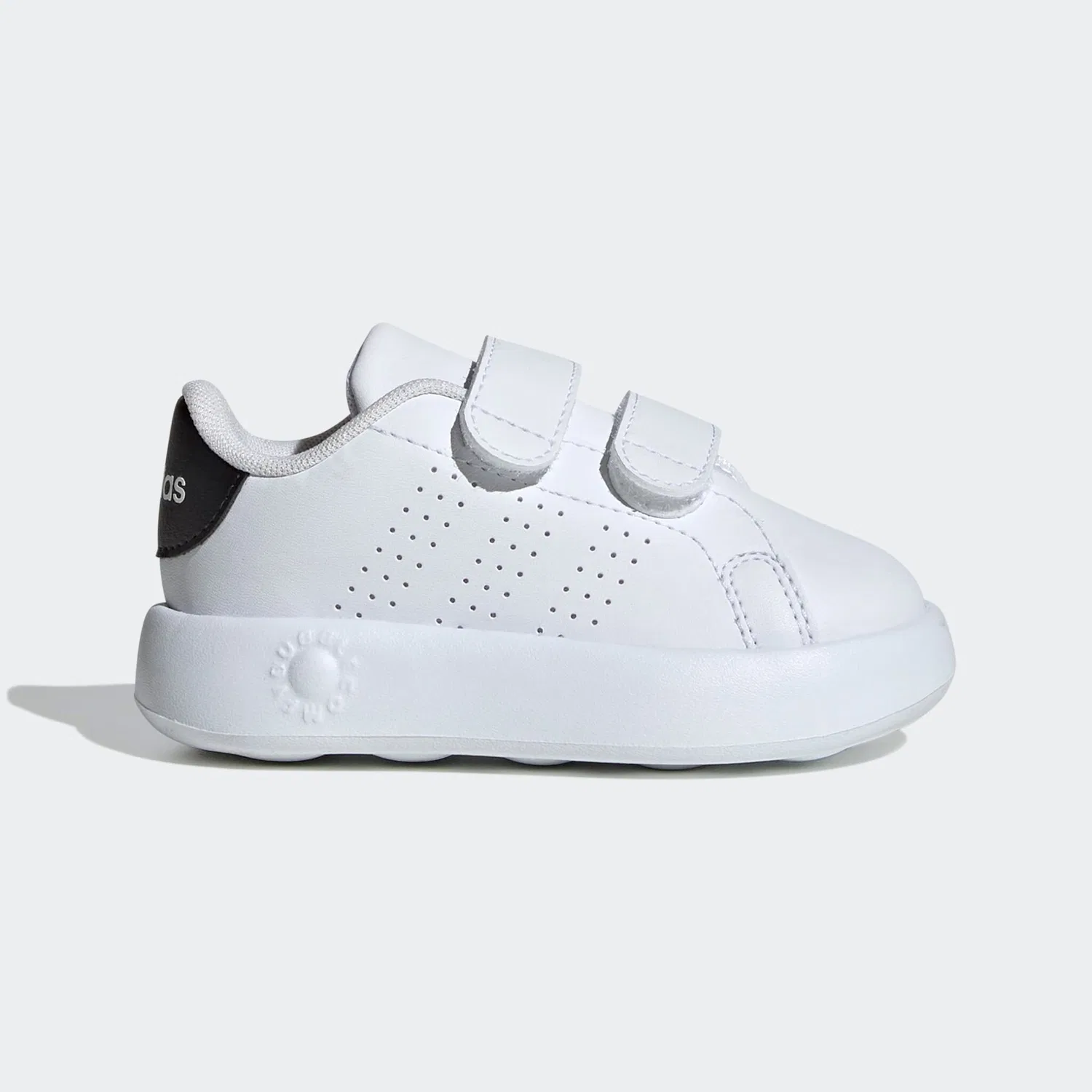 Детские кроссовки на липучках в стиле Stan Smith Adidas Sportswear, Cloud White — фото 2