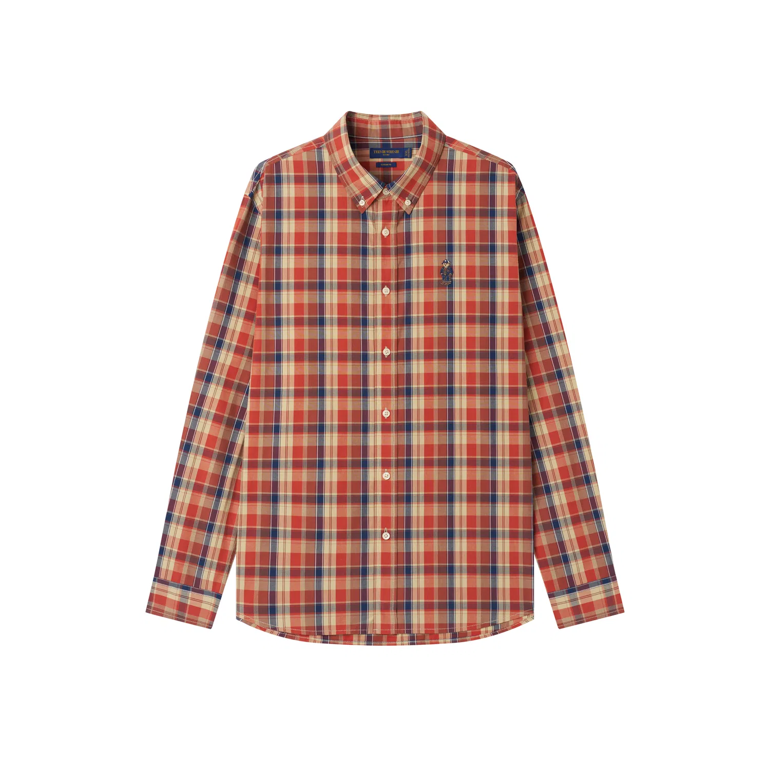 Детская рубашка в стиле преппи с длинным рукавом Evergreen Preppy Style Shirt Teenie Weenie Men, Orange
