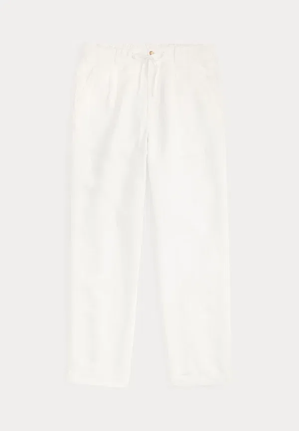 Брюки льняные Lateef Polo Ralph Lauren Ceramic White, белый — фото 4