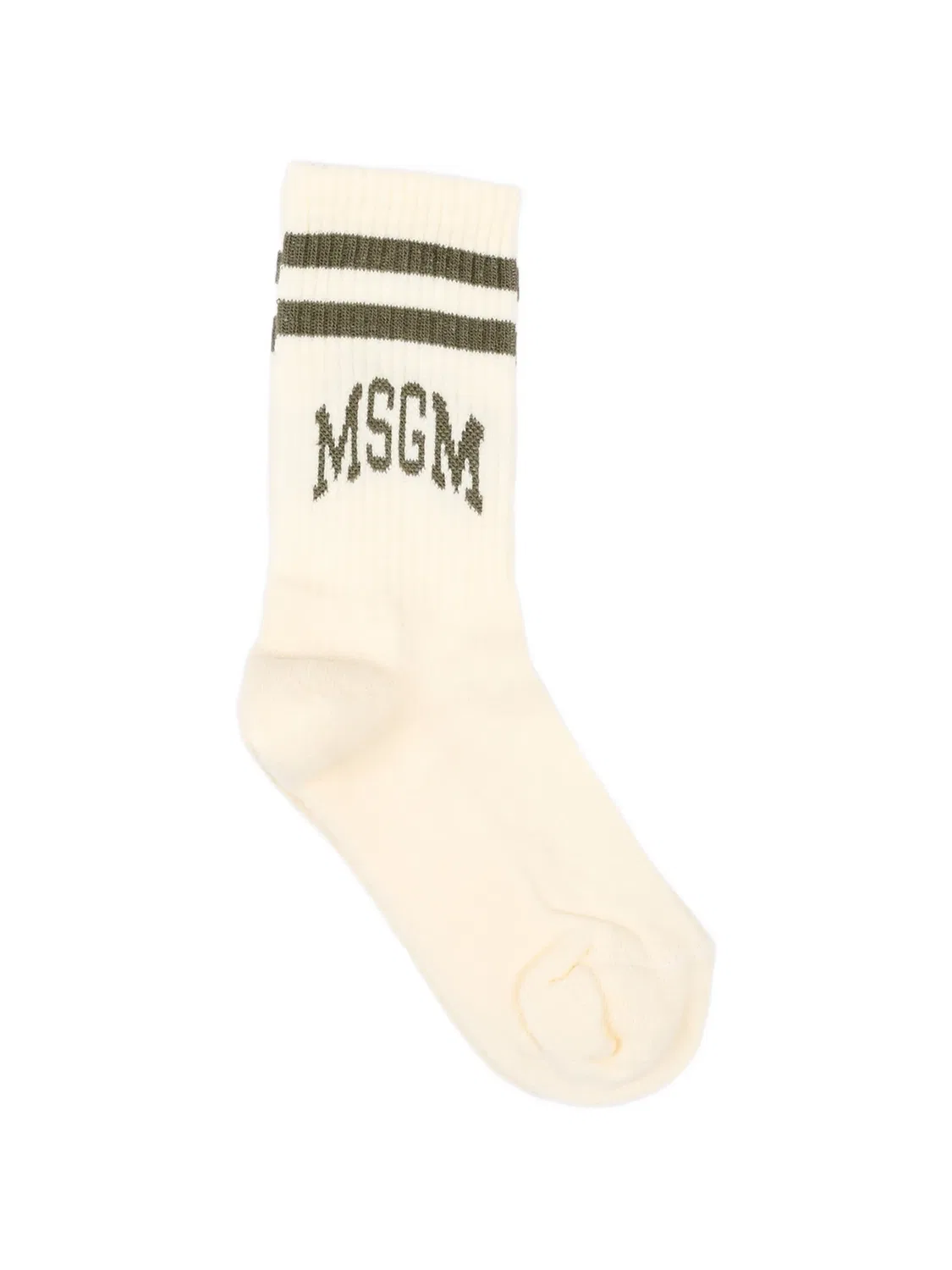 Полосатые носки с логотипом Msgm Kids, нейтральные цвета