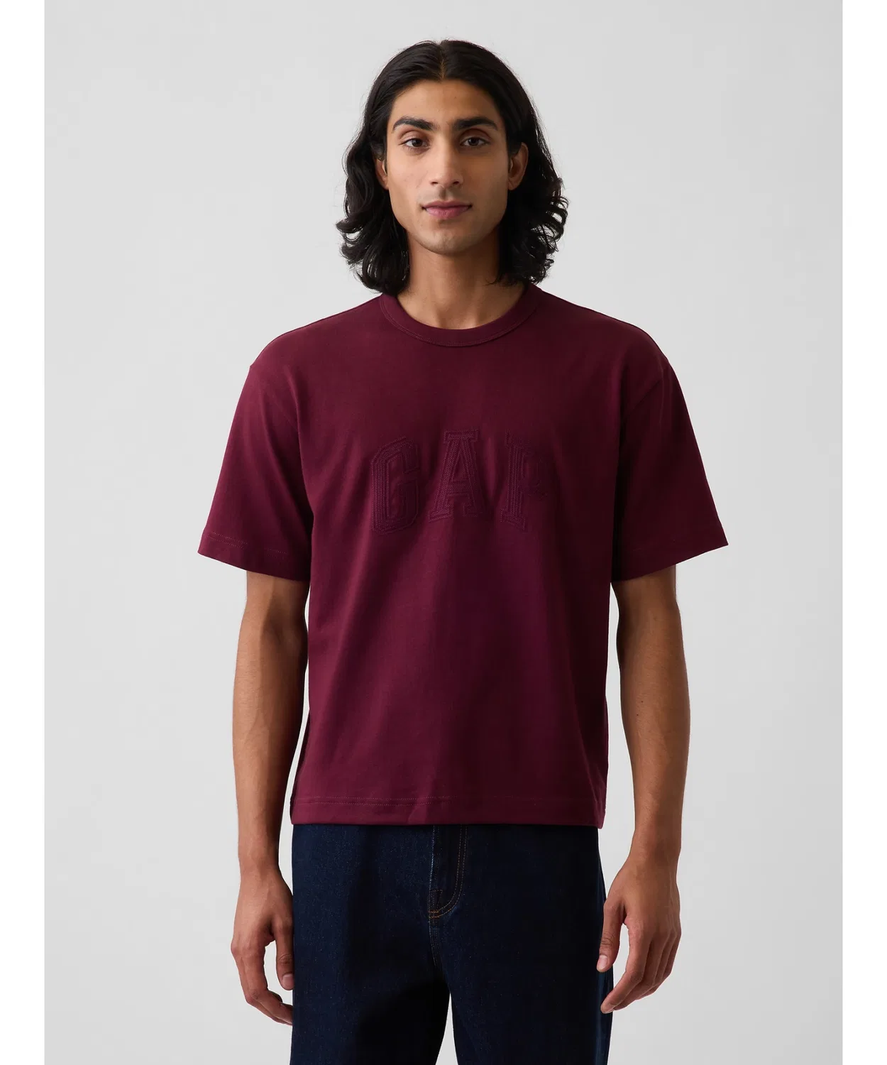 Мужская футболка с коротким рукавом Relaxed Fit GAP Logo GAP, Red