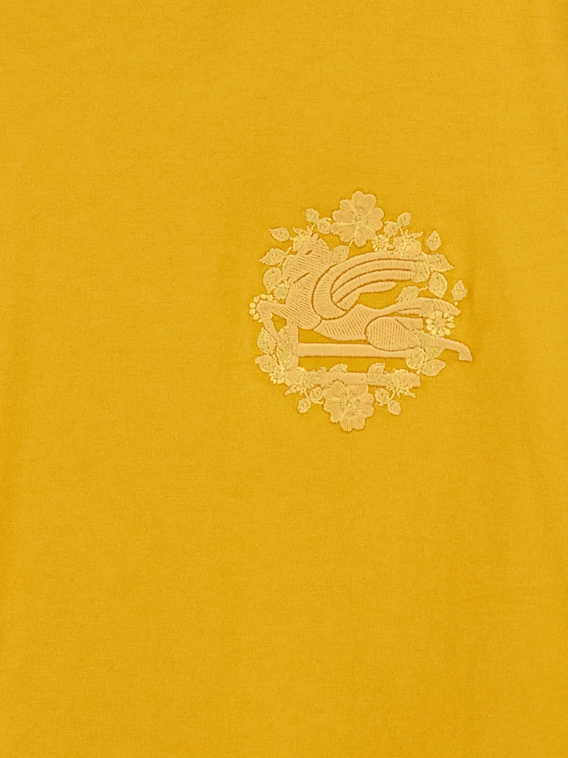 Женская футболка с вышитым логотипом Bicolor Cotton T-Shirt Etro, Bicolor — фото 4