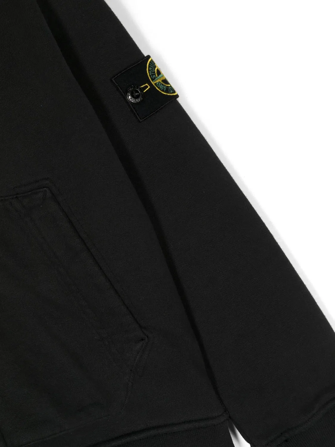 Худи на молнии с компасом Stone Island, черный — фото 2