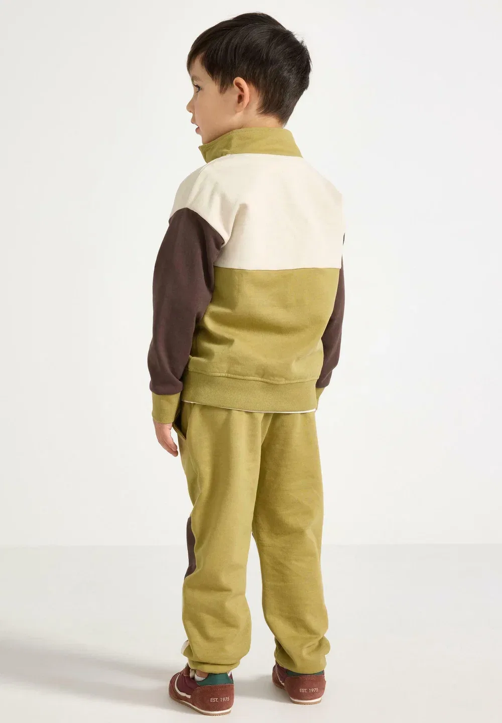 Спортивные штаны с начесом внутри Lindex, Khaki — фото 3