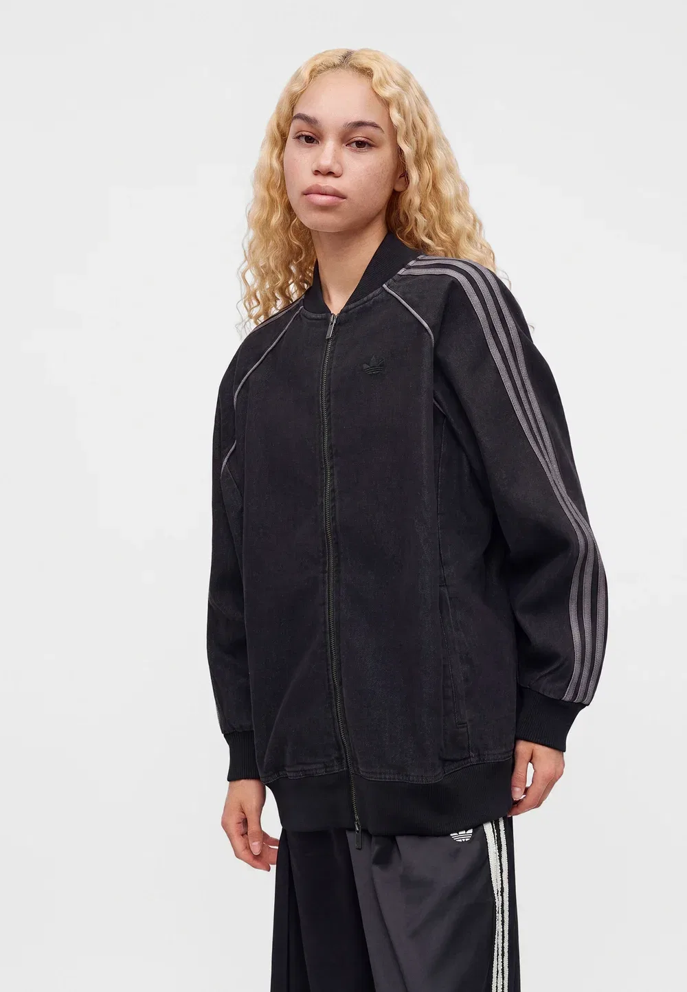 Джинсовая куртка Adidas Originals, True Black Denim — фото 4