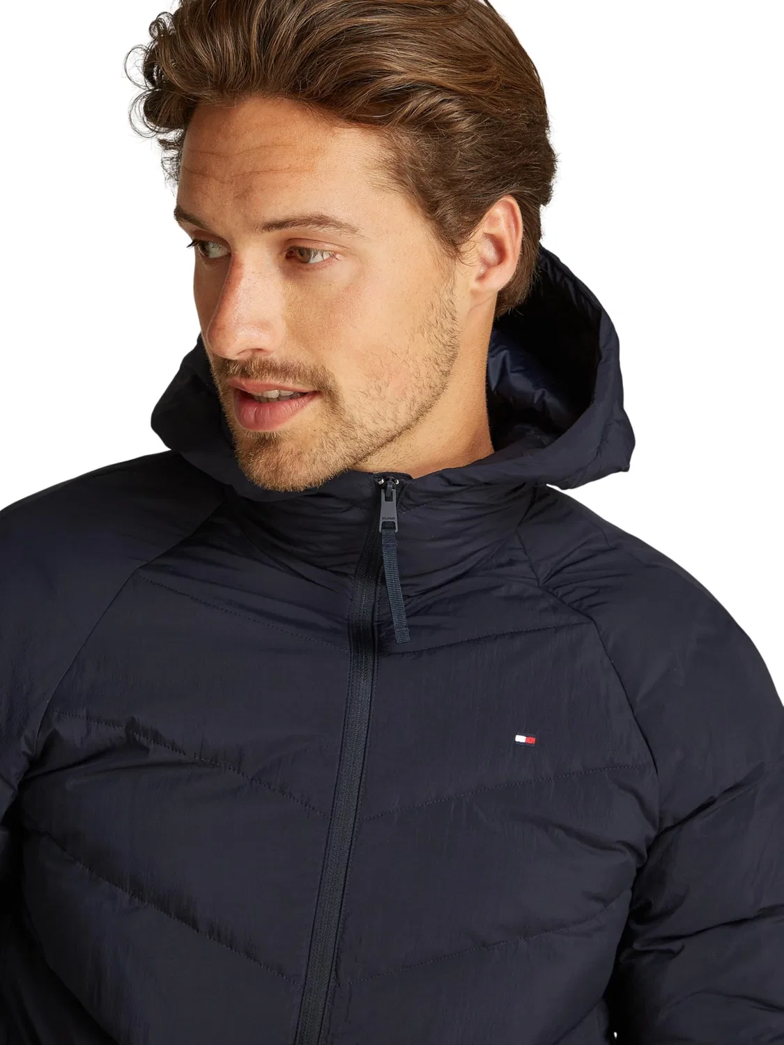 Мужская стеганая куртка с капюшоном Tommy Hilfiger, Desert Sky — фото 3