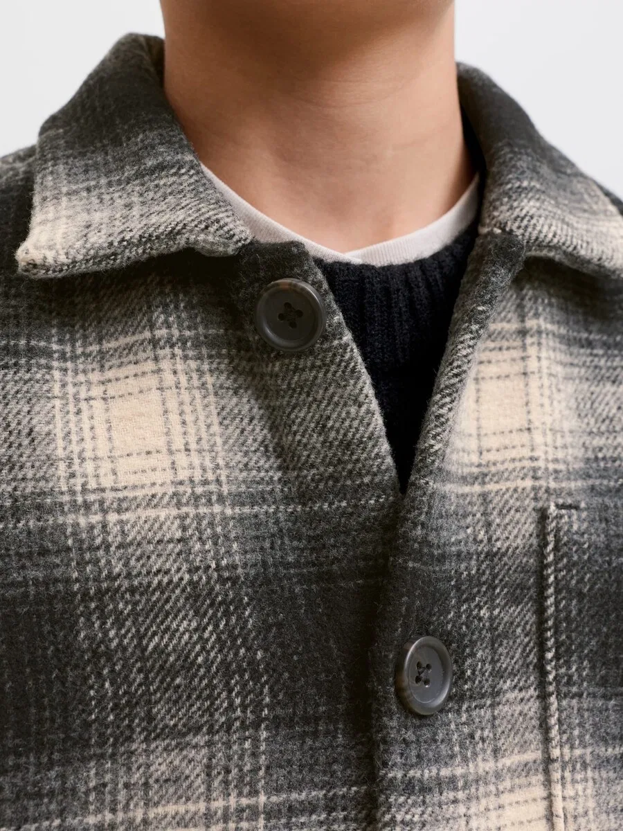 Детская куртка Jack & Jones Junior Regular fit Between-Season Jacket в цвете антрацит — фото 3
