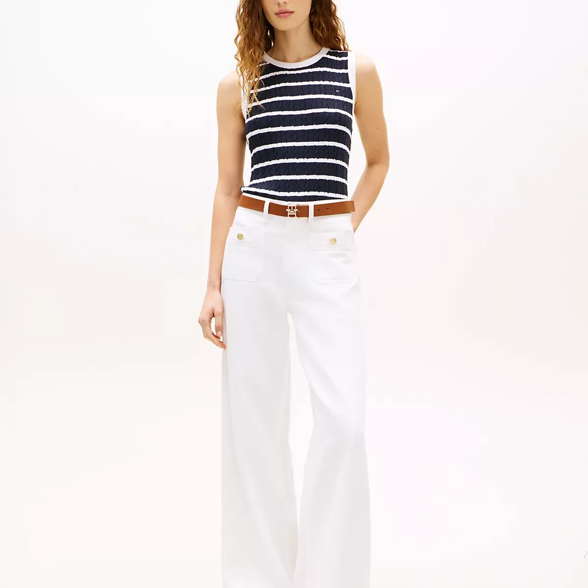 Топ-майка Optical White, Tommy Hilfiger — фото 3