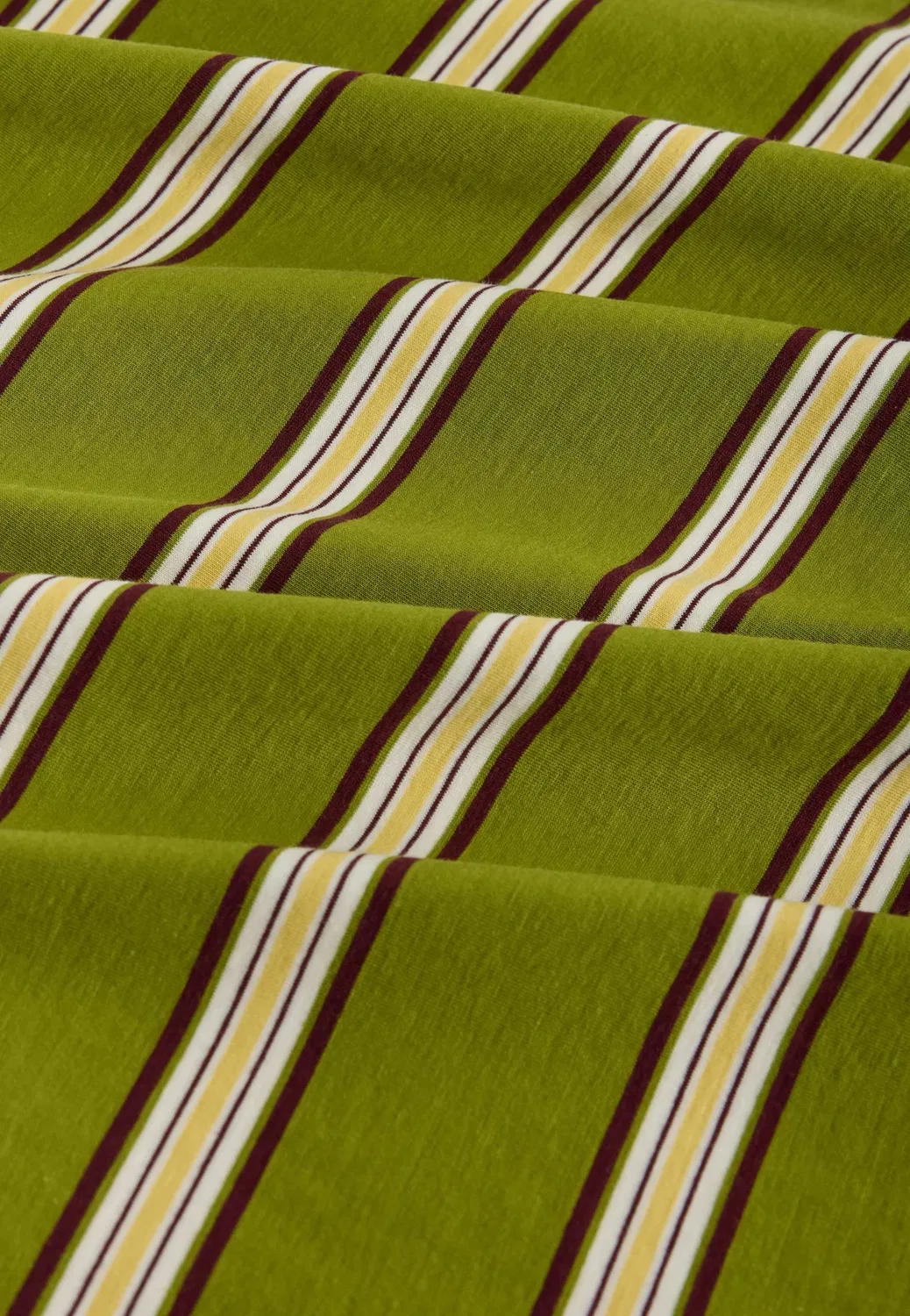 Футболка стандартного кроя, плотная, с круглым вырезом, с принтом Next, Green Stripe — фото 2