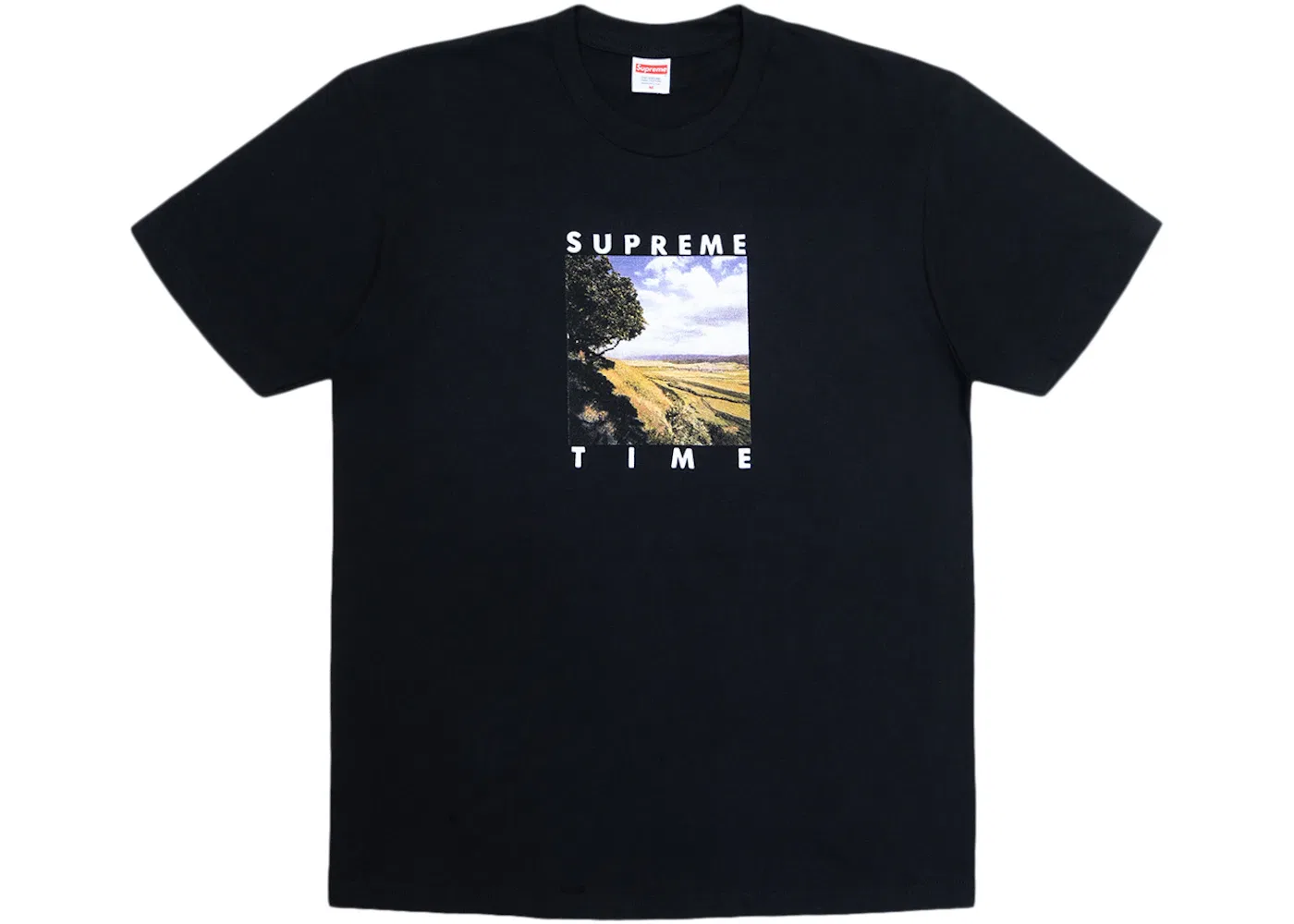 Мужская футболка с принтом Supreme Time Tee Supreme, Black