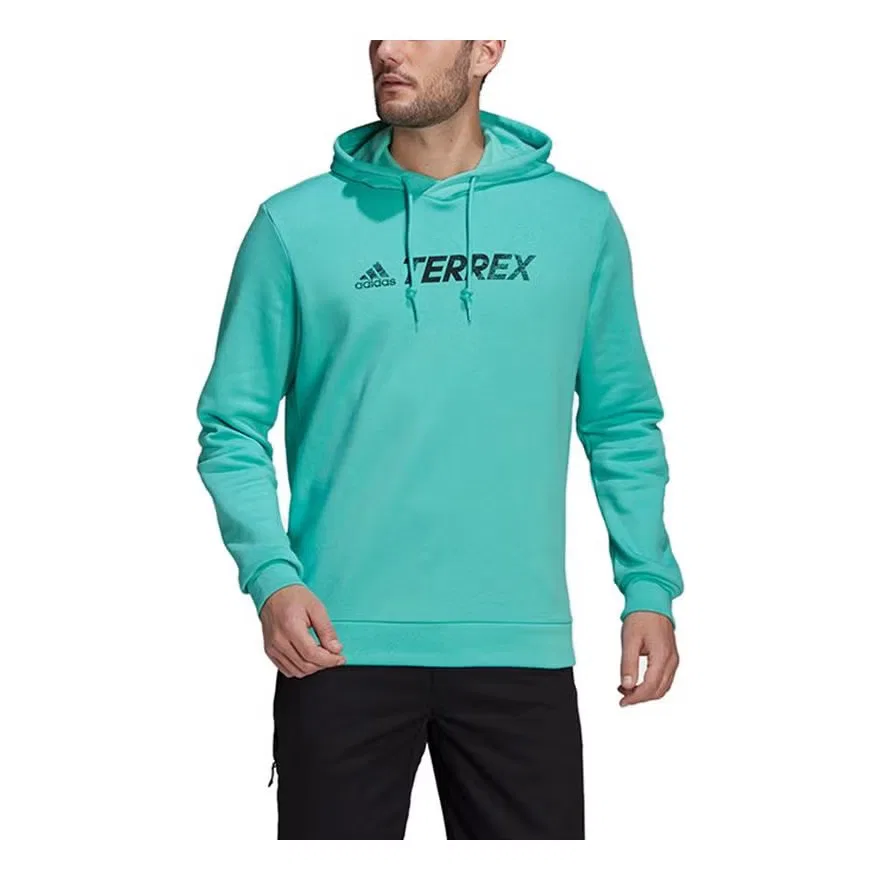 Пуловер с капюшоном Terrex Adidas, зеленый