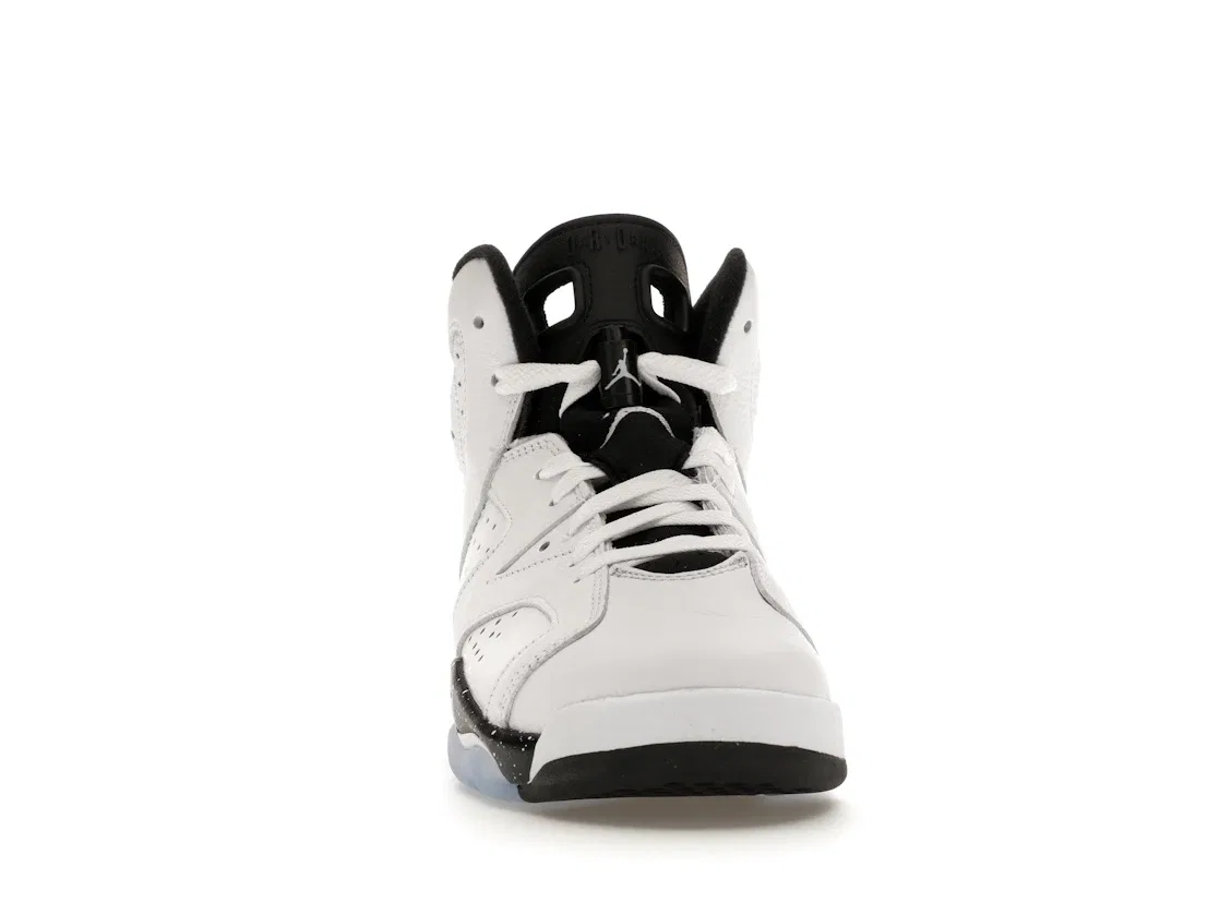 Детские кроссовки с контрастными вставками Jordan 6 Retro Reverse Oreo, White/Black — фото 2